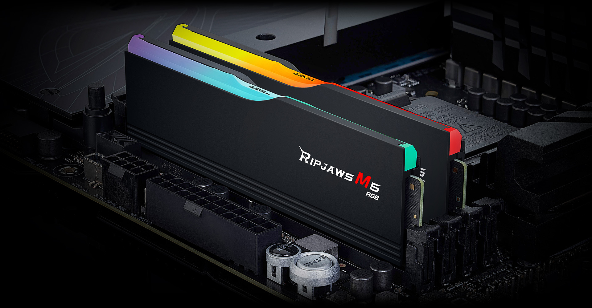 Ram PC G.Skill Ripjaws M5 RGB 64GB 5200MHz DDR5 (32GBx2) Black Intel XMP