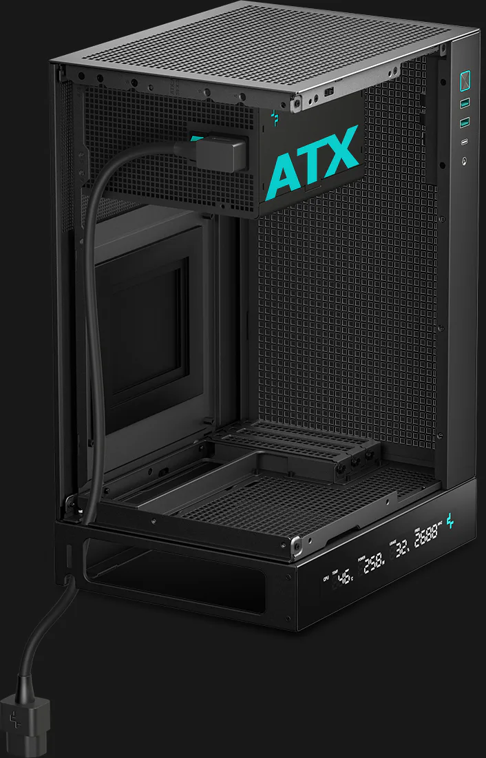 Vỏ Case DeepCool CH170 Digital WH