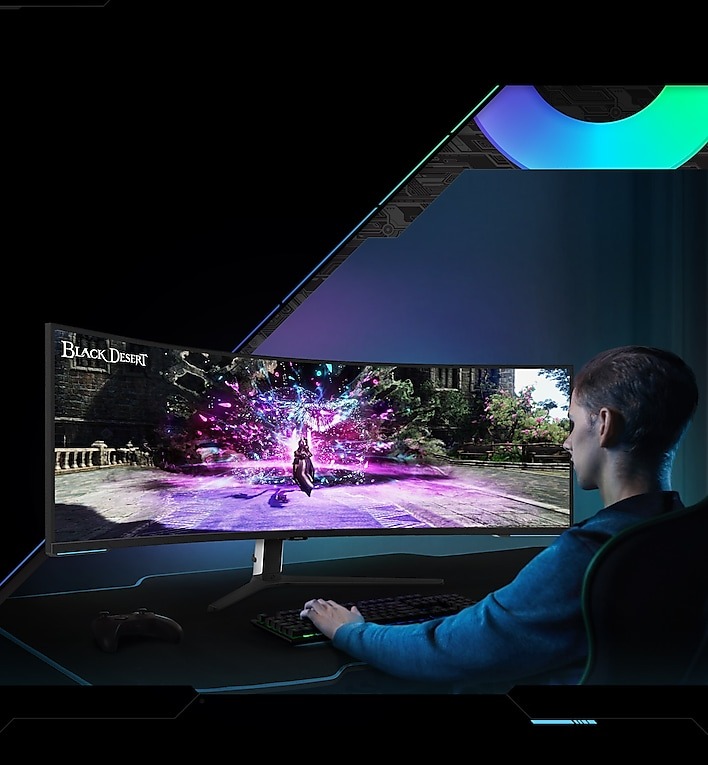 Màn Hình Samsung Odyssey Neo G9 LS57CG952 Dual 4K UHD Quantum Mini-LED 240Hz 1ms HDR 1000