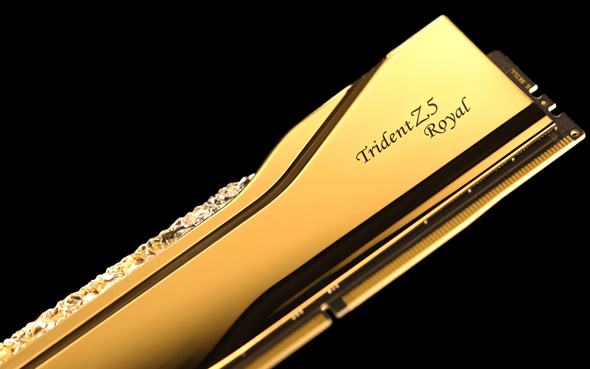 Ram PC G.Skill Trident Z5 Royal RGB 48GB 7200MHz DDR5 (24GBx2) Gold Intel XMP