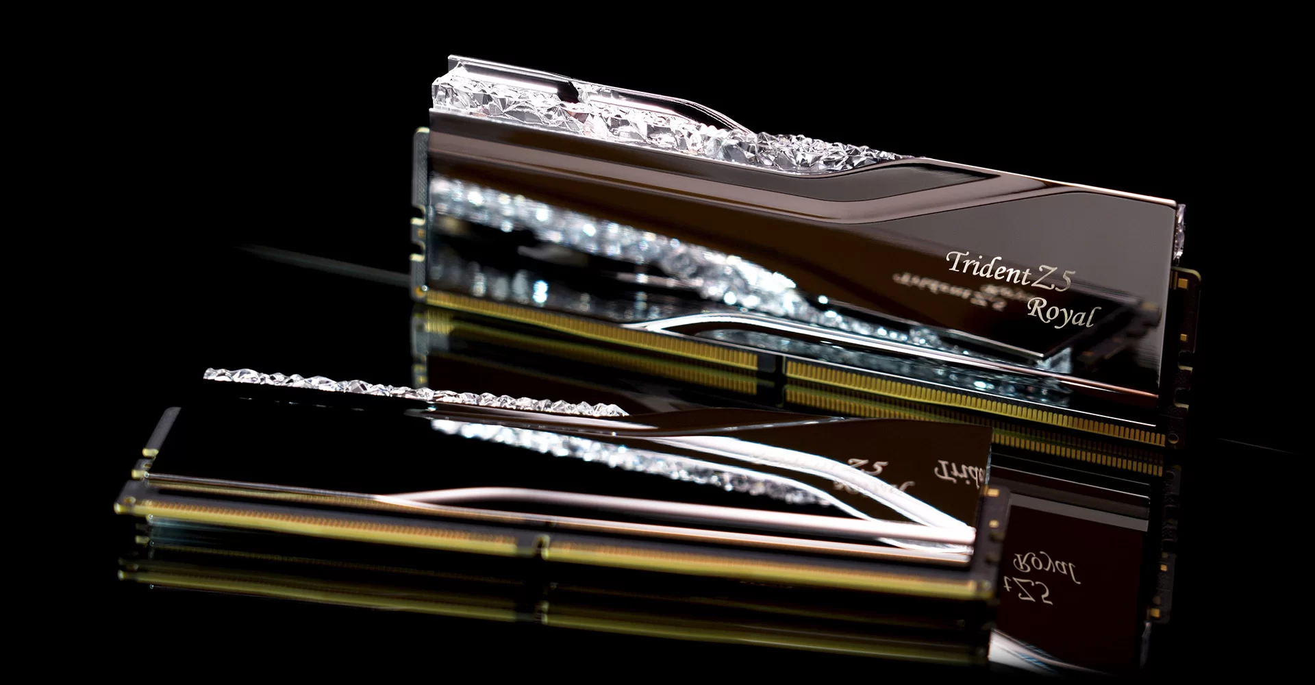 Ram PC G.Skill Trident Z5 Royal RGB 32GB 6400MHz DDR5 (16GBx2) Silver Intel XMP