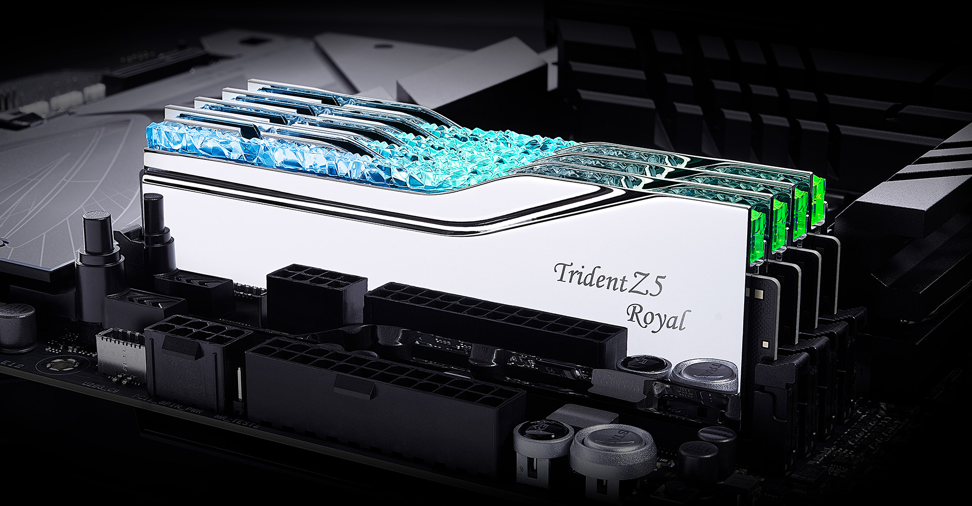 Ram PC G.Skill Trident Z5 Royal RGB 64GB 6400MHz DDR5 (32GBx2) Silver Intel XMP