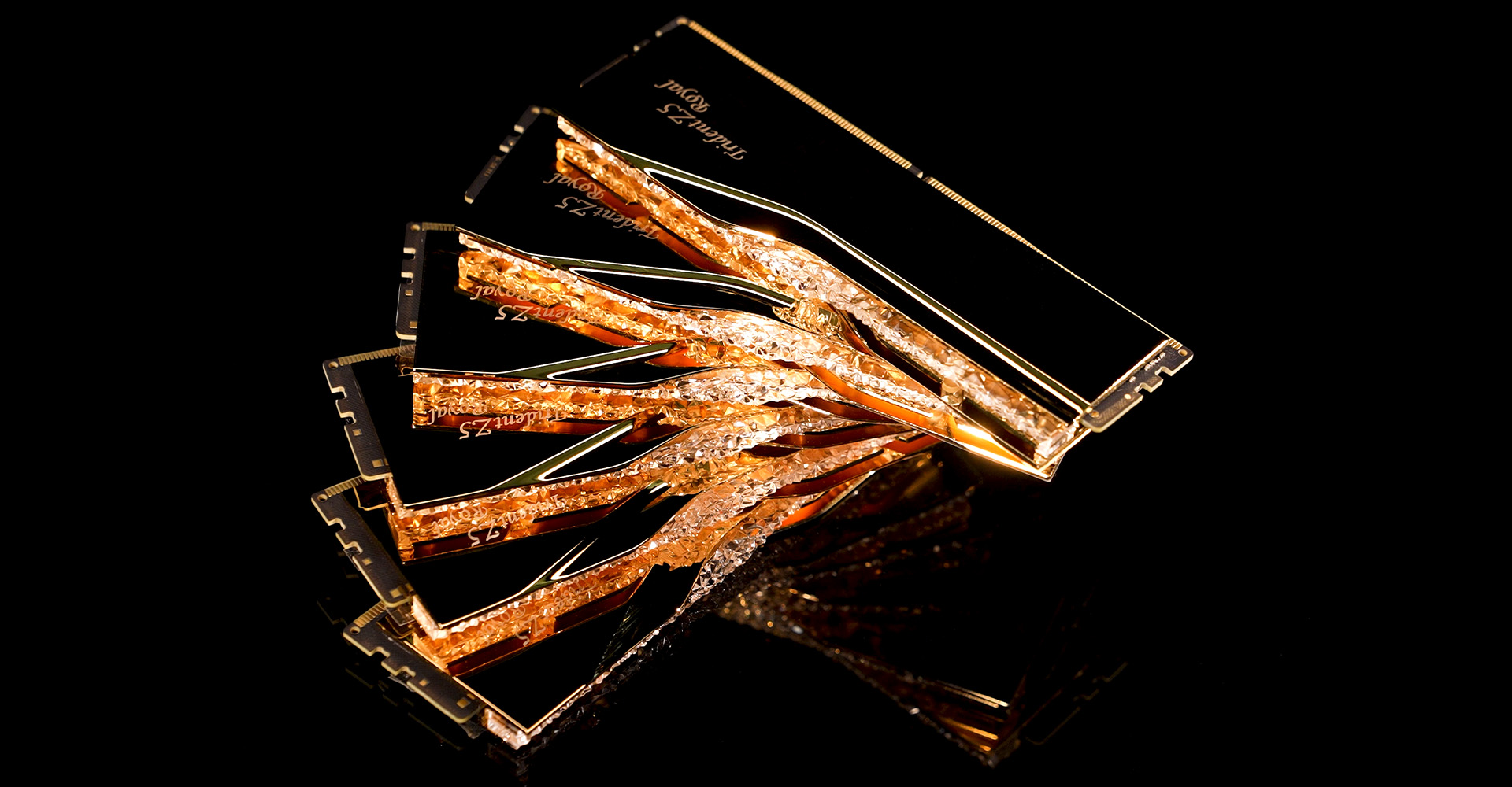 Ram PC G.Skill Trident Z5 Royal RGB 48GB 7200MHz DDR5 (24GBx2) Gold Intel XMP