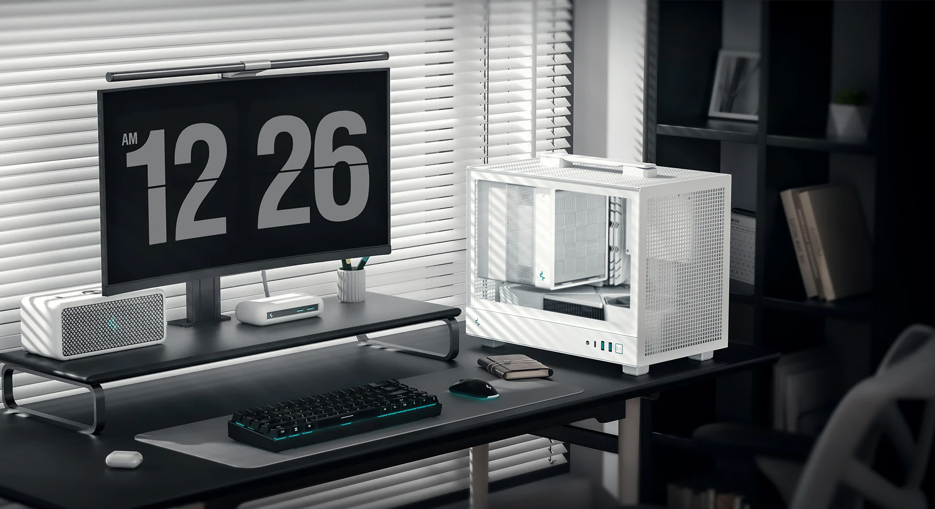 Vỏ Case Máy Tính Deepcool CH160 iTX White