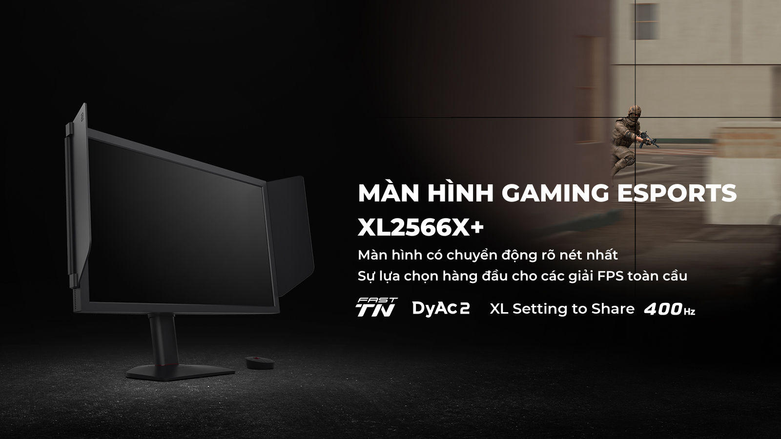 Màn Hình Gaming BenQ ZOWIE XL2566X+ 25 inch FHD TN 400Hz