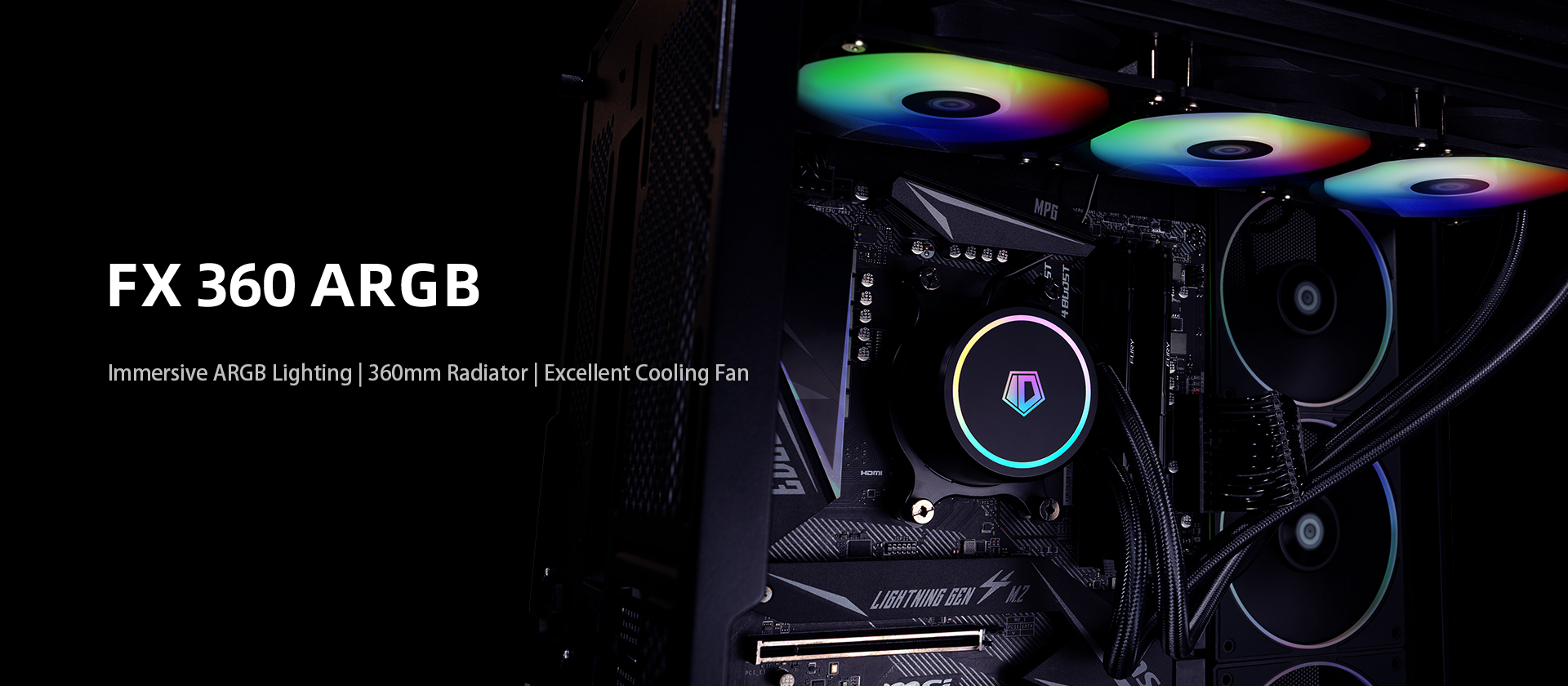 Bộ Tản Nhiệt Nước AIO ID-Cooling FX 360 ARGB Black