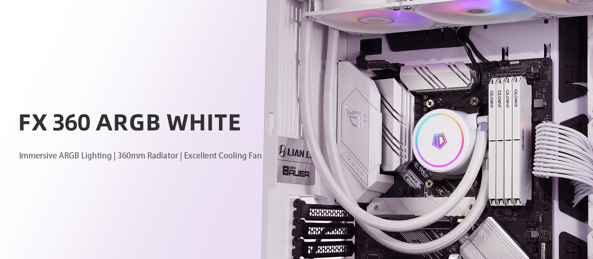 Bộ Tản Nhiệt Nước AIO ID-Cooling FX 360 ARGB White