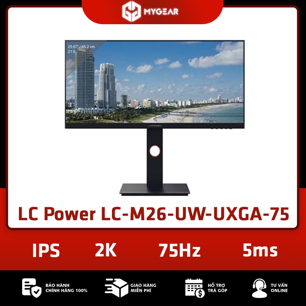 Màn Hình LC Power LC-M26-UW-UXGA-75 26 inch 2K IPS 75hz