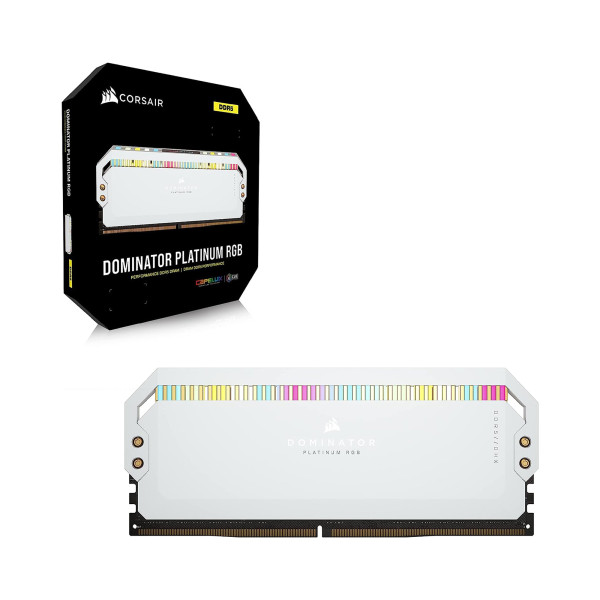 Ram PC Corsair Dominator Platinum RGB White 64GB 5200MHz DDR5 (2x32GB)_CMT64GX5M2B5200C40W