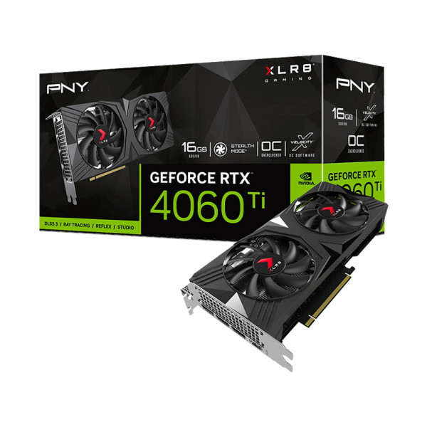 Card màn hình PNY GeForce RTX 4060 Ti VERTO Dual 16GB (VCG4060T16DFXPB1)