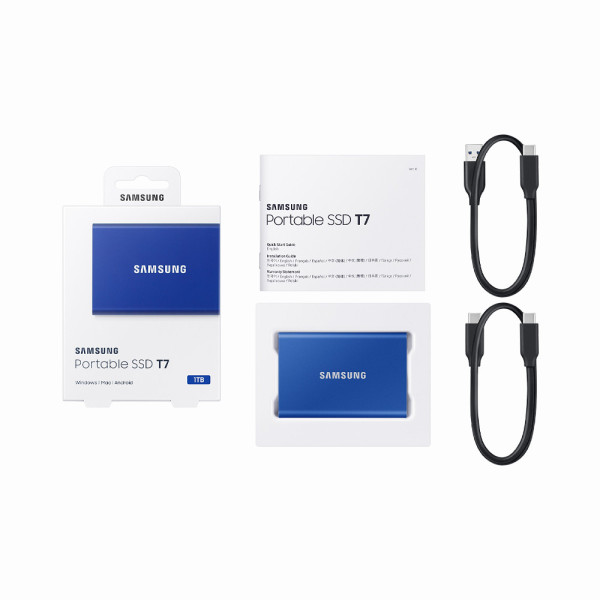 Ổ Cứng Di Động SSD Samsung T7 USB-C 3.2 Gen2 1TB BLACK