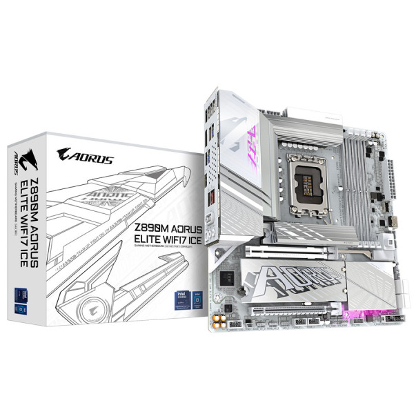 Bo Mạch Chủ Mainboard GIGABYTE Z890M AORUS ELITE WIFI7 ICE
