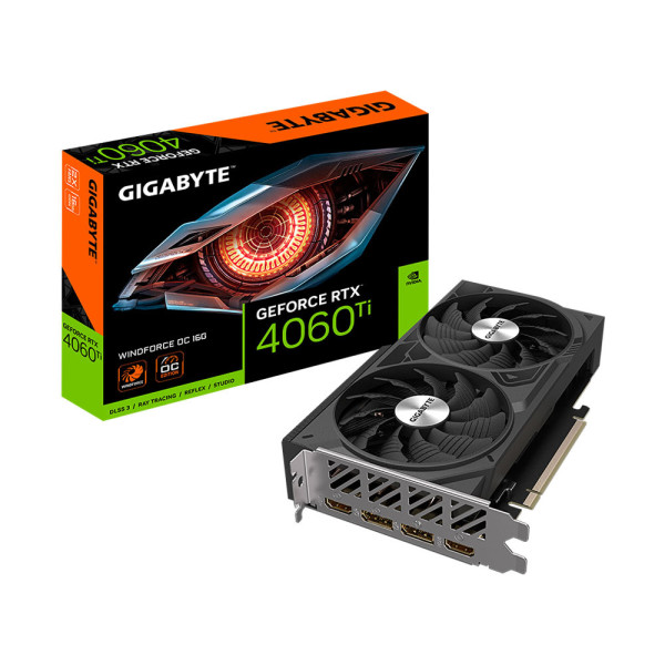 Card màn hình Gigabyte GeForce RTX­­ 4060 Ti Windforce OC 16G (GV-N406TWF2OC-16GD)