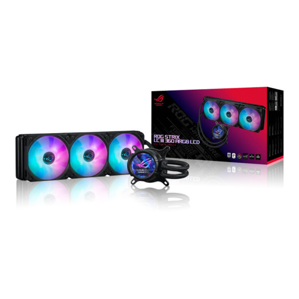 Tản Nhiệt Nước AIO ASUS ROG Strix LC III 360 ARGB LCD BLACK