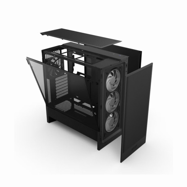 Vỏ Case Máy Tính NZXT H5 Flow RGB 2024 Black Mid Tower