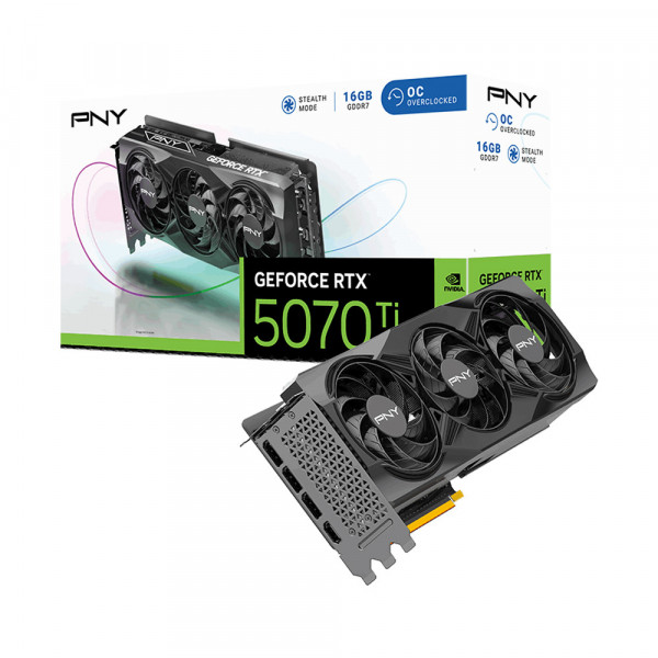 Card màn hình PNY GeForce RTX 5070 Ti OC 16GB GDDR7