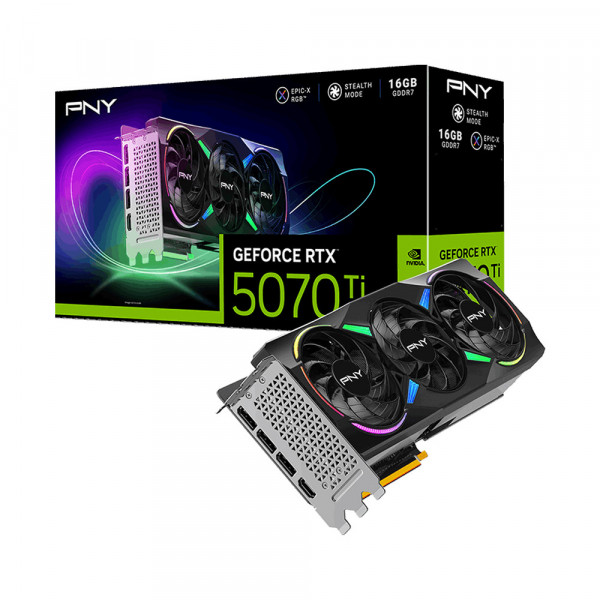 Card màn hình PNY GeForce RTX 5070 Ti EPIC-X ARGB OC 16GB GDDR7