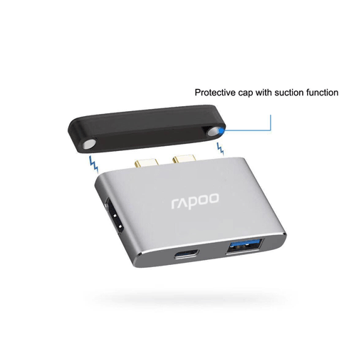 Bộ chia USB Type-C Rapoo XD20M