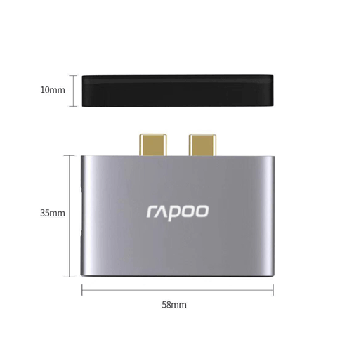 Bộ chia USB Type-C Rapoo XD20M