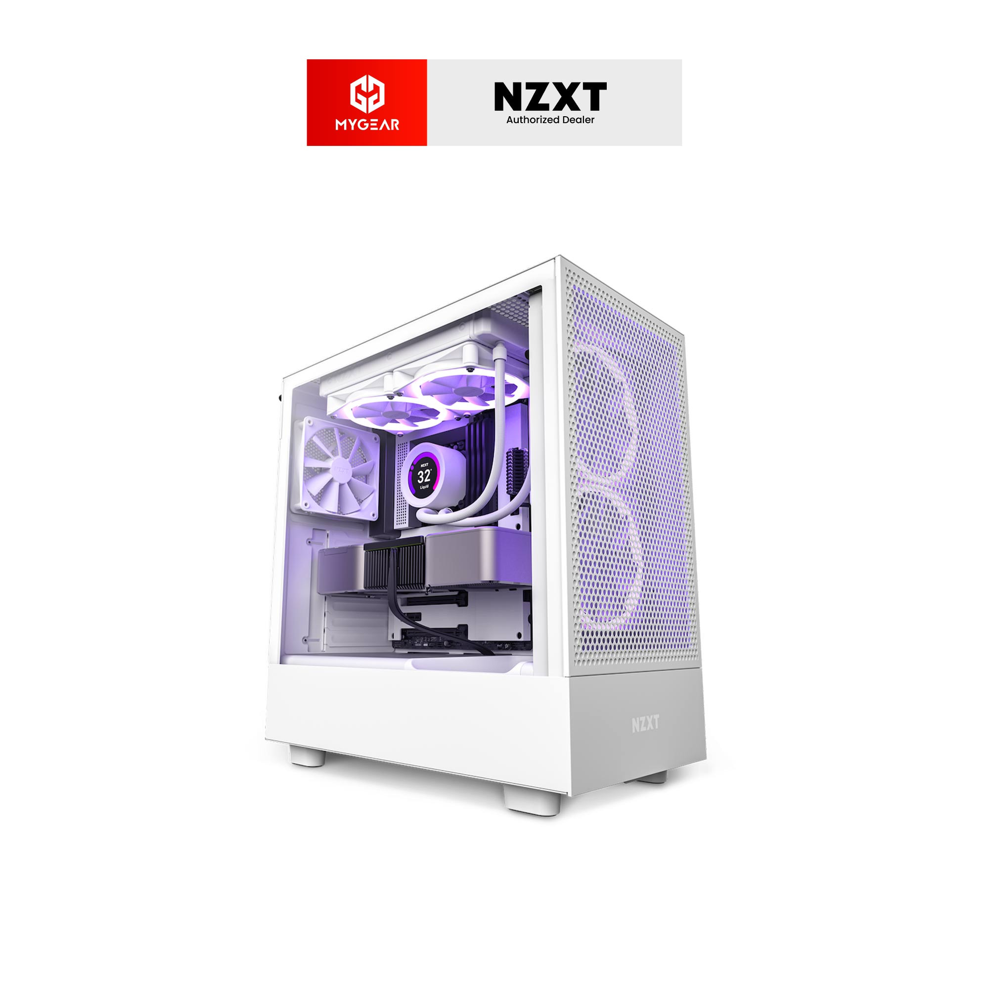 Vỏ máy tính NZXT H5 Flow White