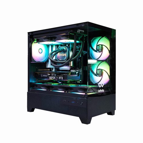Vỏ Case Infinity Aqua-M Pro – Matx Tempered Glass