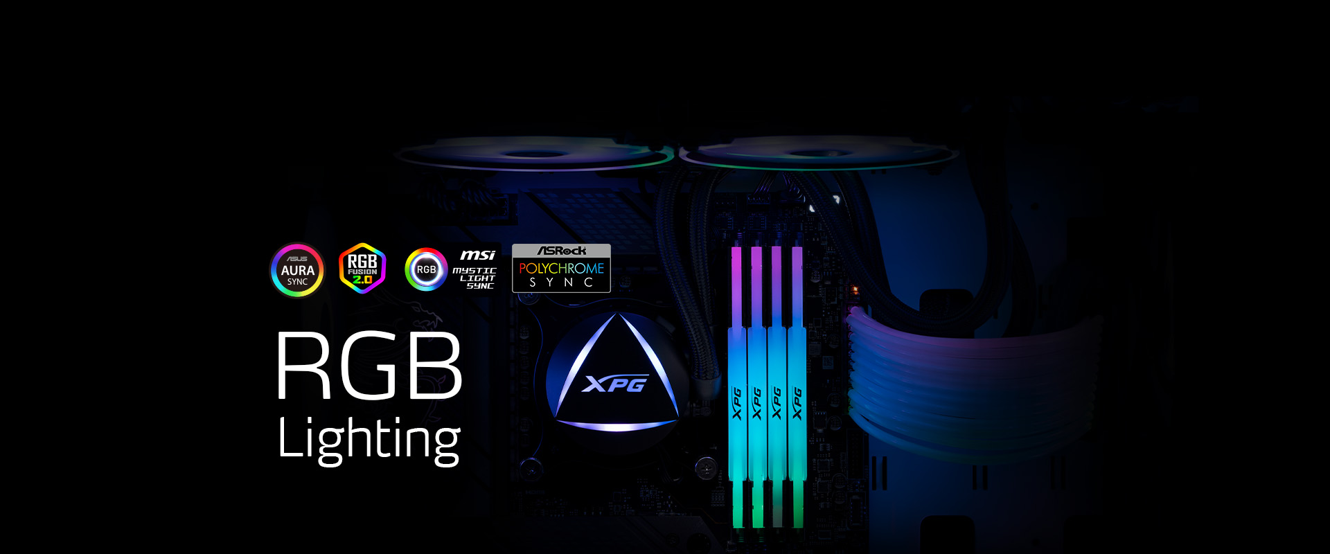 Ram PC Adata XPG Lancer RGB 32Gb (2x16GB) DDR5 6000MHz (AX5U6000C3016G-DCLARBK)