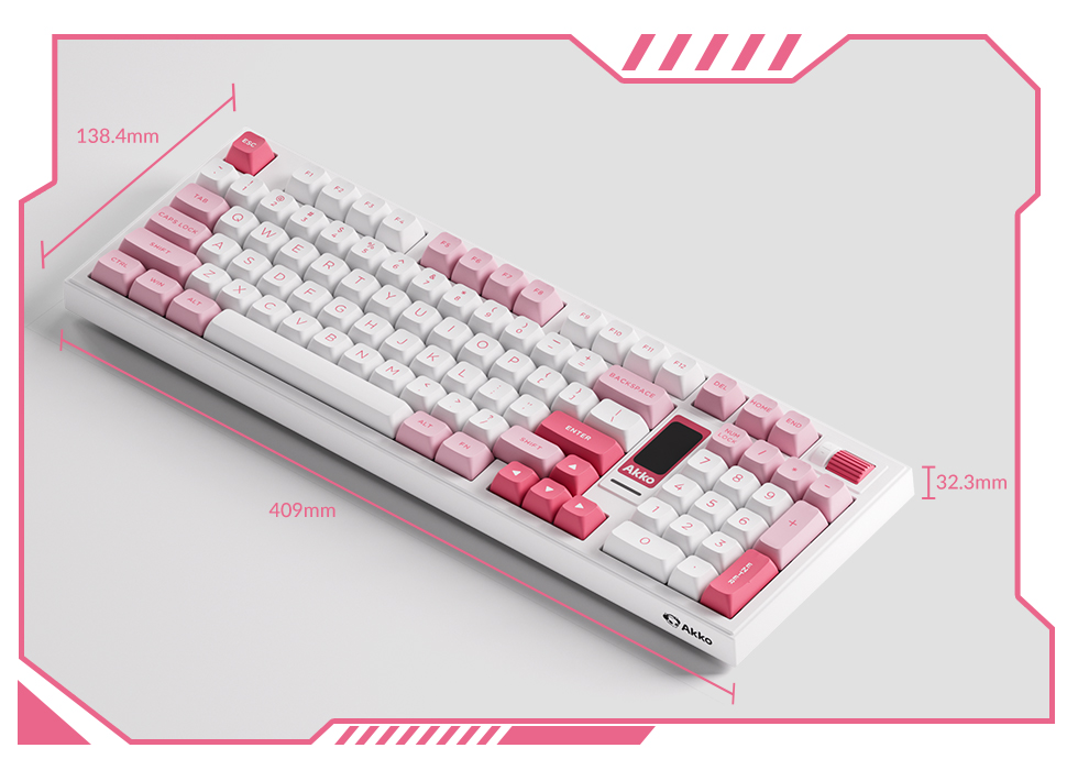 Bàn Phím Cơ AKKO 5098B Prunus Lannesiana (RGB / Hotswap / Akko V3 Piano Pro)