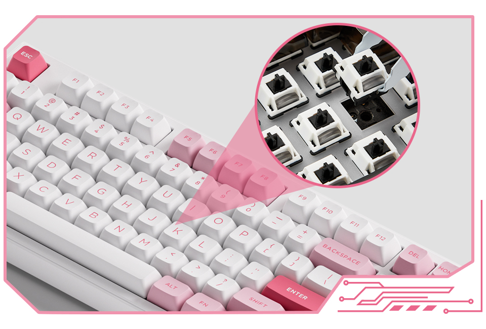 Bàn Phím Cơ AKKO 5098B Prunus Lannesiana (RGB / Hotswap / Akko V3 Piano Pro)