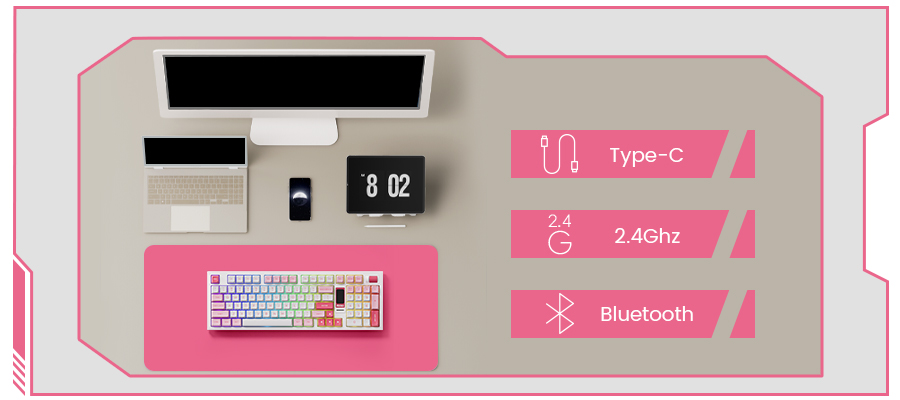 Bàn Phím Cơ AKKO 5098B Prunus Lannesiana (RGB / Hotswap / Akko V3 Piano Pro)