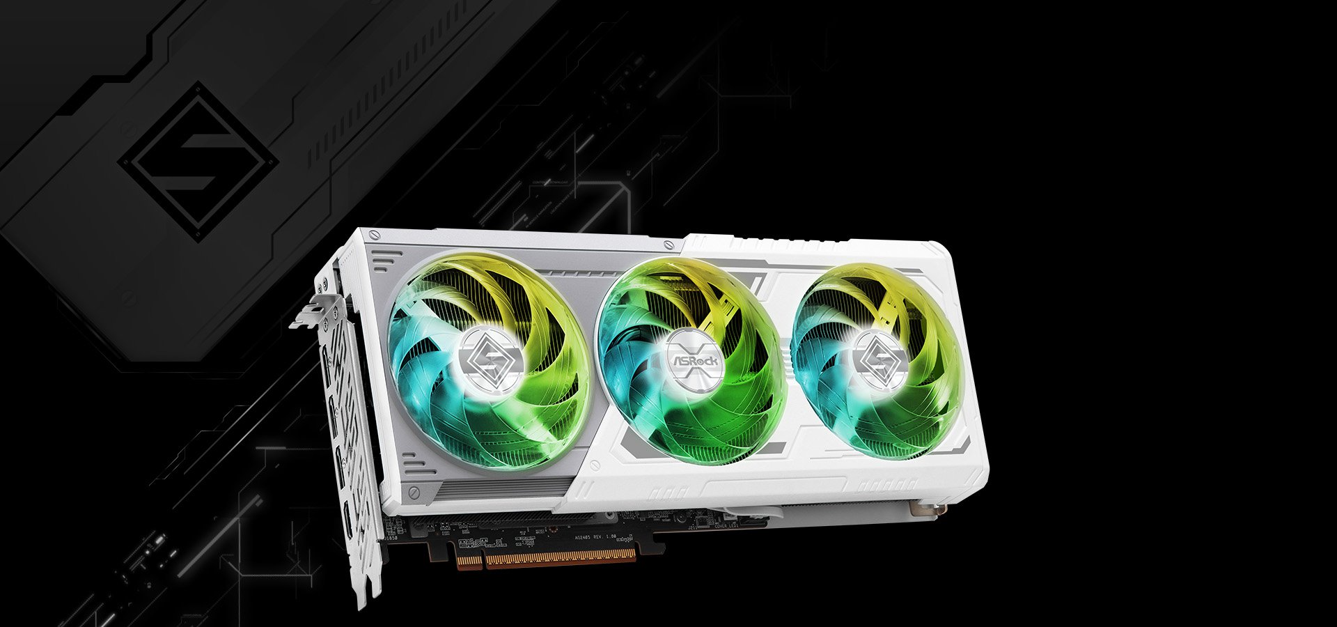 Card màn hình ASRock Radeon RX 9070 XT Steel Legend 16GB