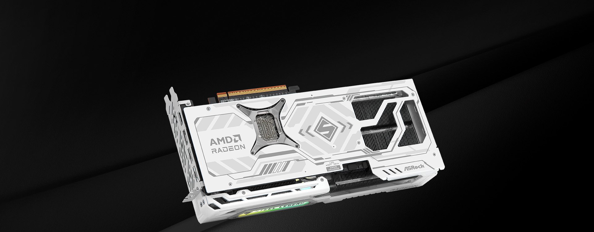 Card màn hình ASRock Radeon RX 9070 XT Steel Legend 16GB