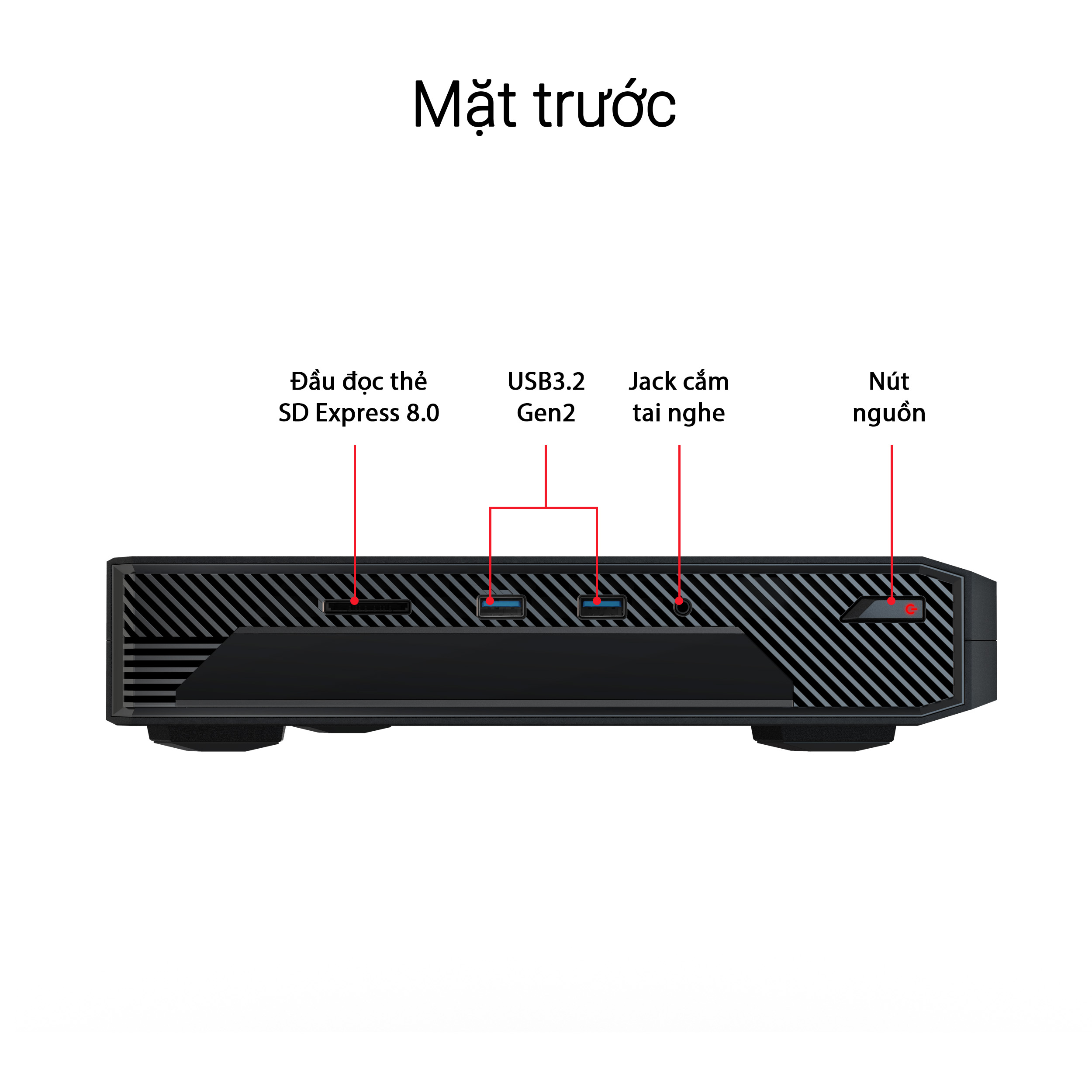 Máy bộ barebone Mini PC Asus NUC 14 Performance RNUC14SRKU910001I (Core Ultra 9 185H /2x D5 / 3x SSD Nvme / RTX 4070 / Wifi6E)