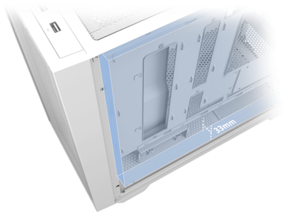 Vỏ Case ASUS A21 Mesh MATX Case - Trắng