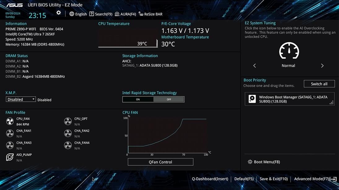Bo mạch chủ Asus B860M AYW GAMING WIFI
