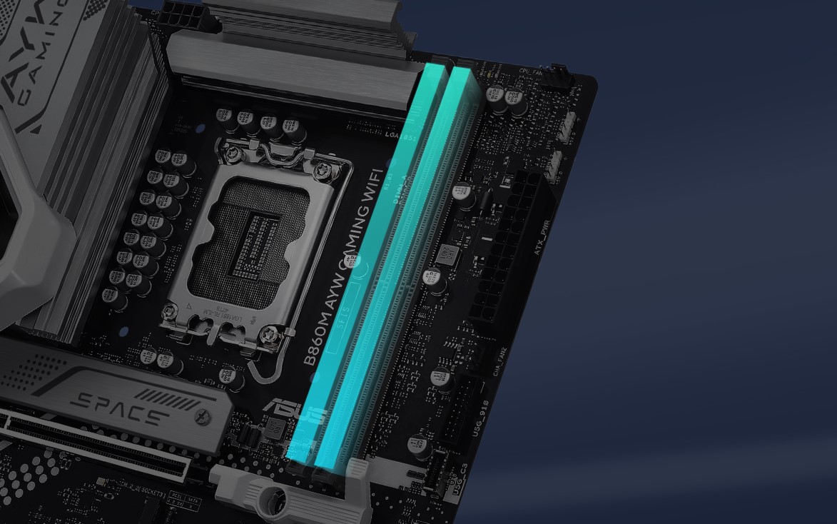 Bo mạch chủ Asus B860M AYW GAMING WIFI
