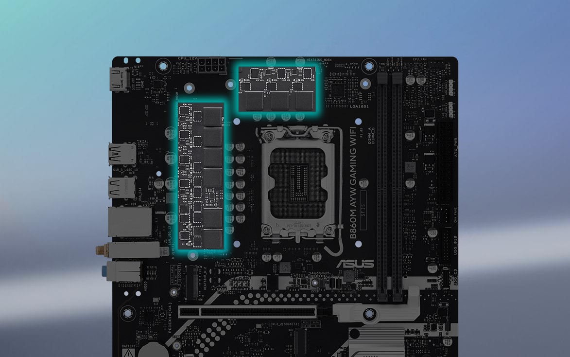 Bo mạch chủ Asus B860M AYW GAMING WIFI