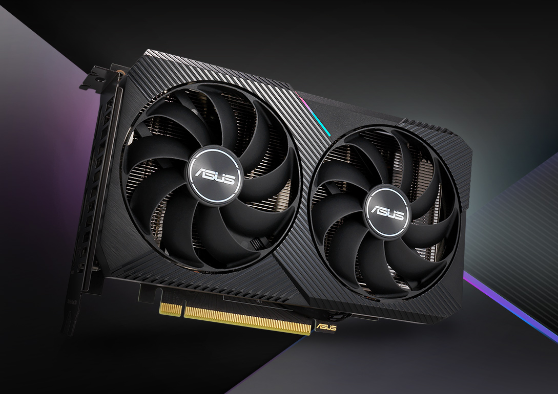Card màn hình ASUS Dual GeForce RTX™ 3060 V2 OC 12GB GDDR6 (DUAL-RTX3060-O12G-V2)