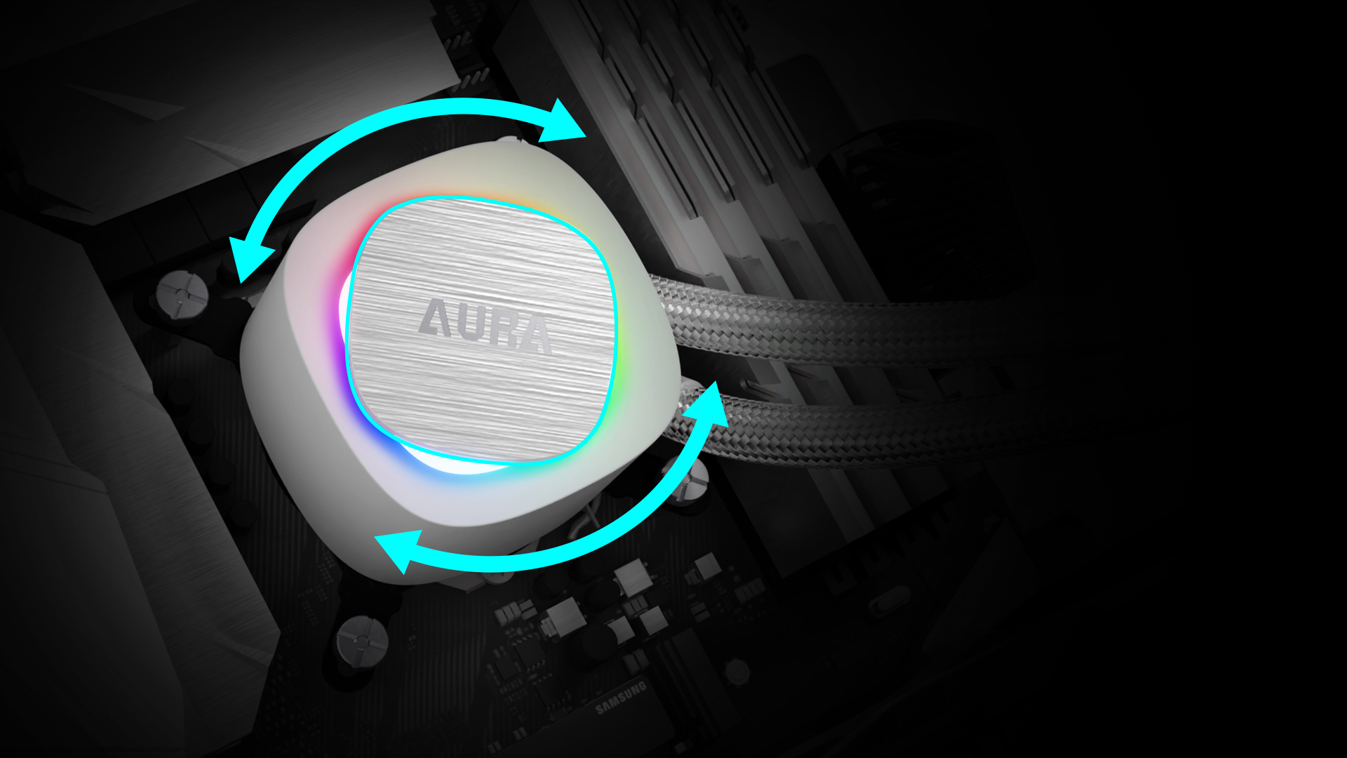 Bộ Tản Nhiệt Nước AIO Gamidas AURA GL240 V2 White