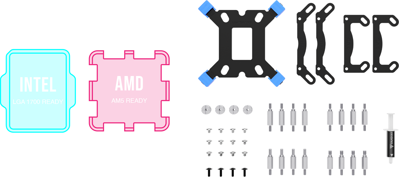 Bộ Tản Nhiệt Nước AIO Gamidas AURA GL360 V2 White