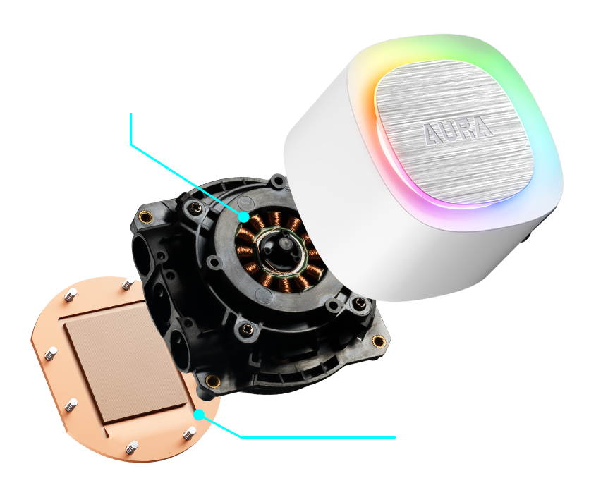 Bộ Tản Nhiệt Nước AIO Gamidas AURA GL360 V2 White