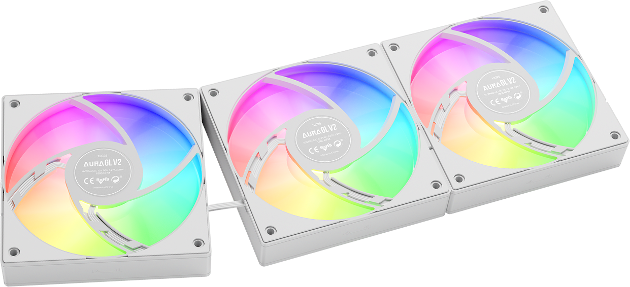 Bộ Tản Nhiệt Nước AIO Gamidas AURA GL360 V2 White