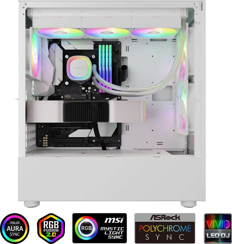 Bộ Tản Nhiệt Nước AIO Gamidas AURA GL360 V2 White