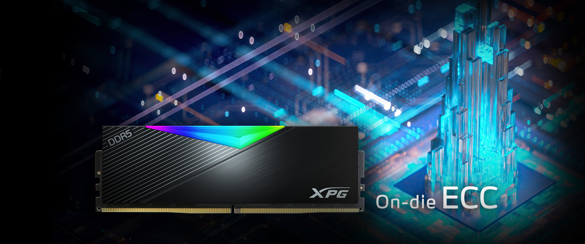 Bộ nhớ Ram PC Adata XPG Lancer RGB 16GB (1x16GB) DDR5 6400MHz