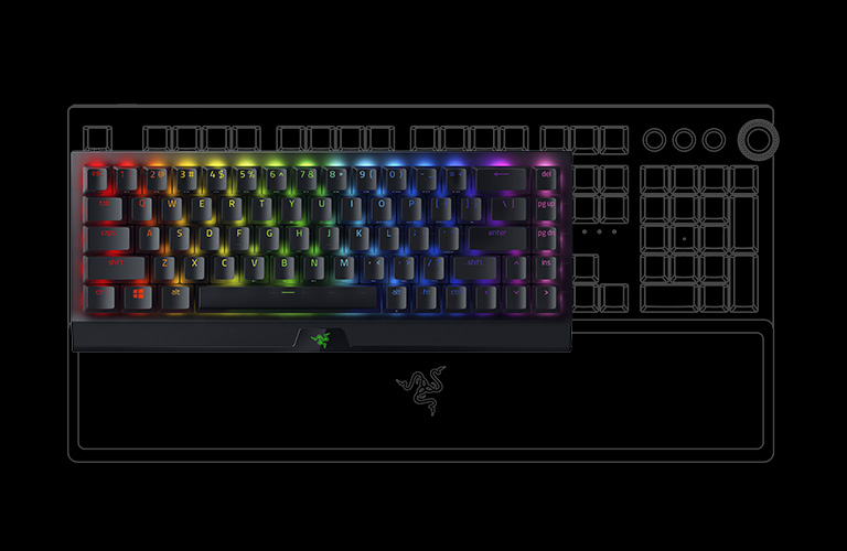 Bàn phím Razer BlackWidow V3 Mini HyperSpeed | Hàng chính hãng