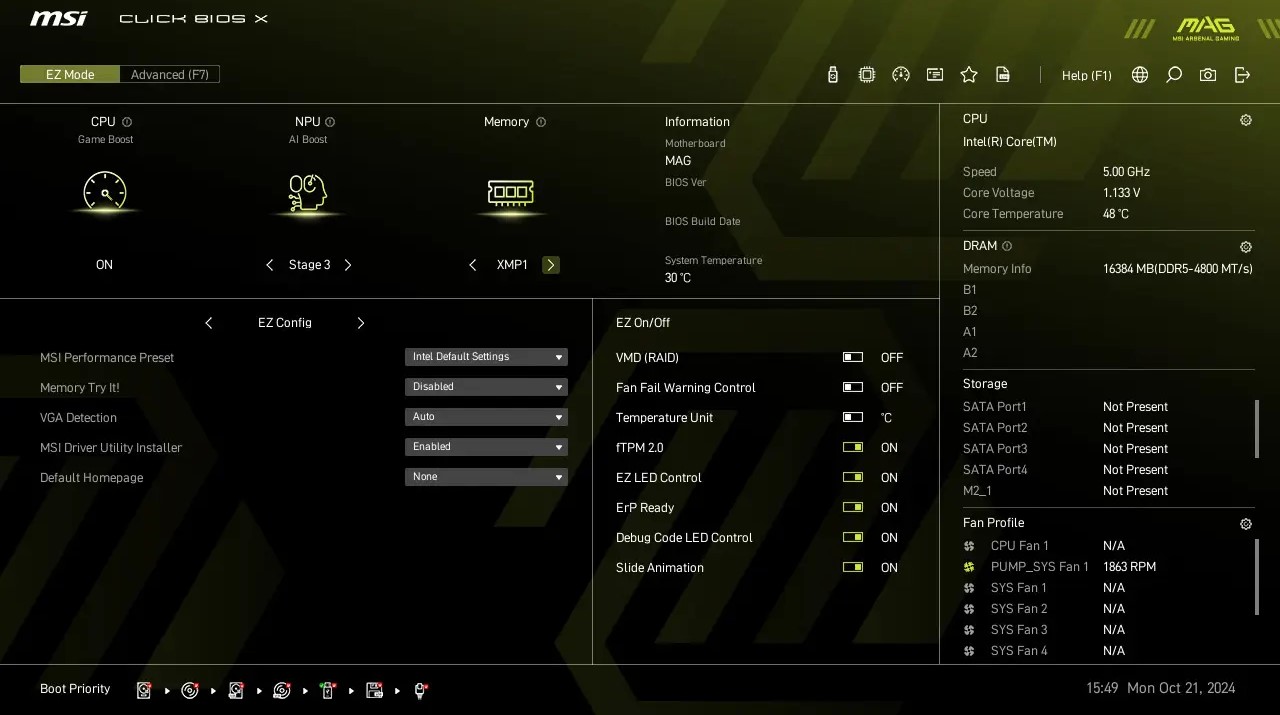 Bo Mạch Chủ Mainboard MSI MAG Z890 TOMAHAWK WIFI