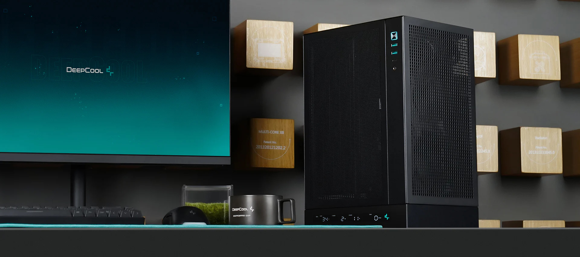 Vỏ Case DeepCool CH170 Digital WH