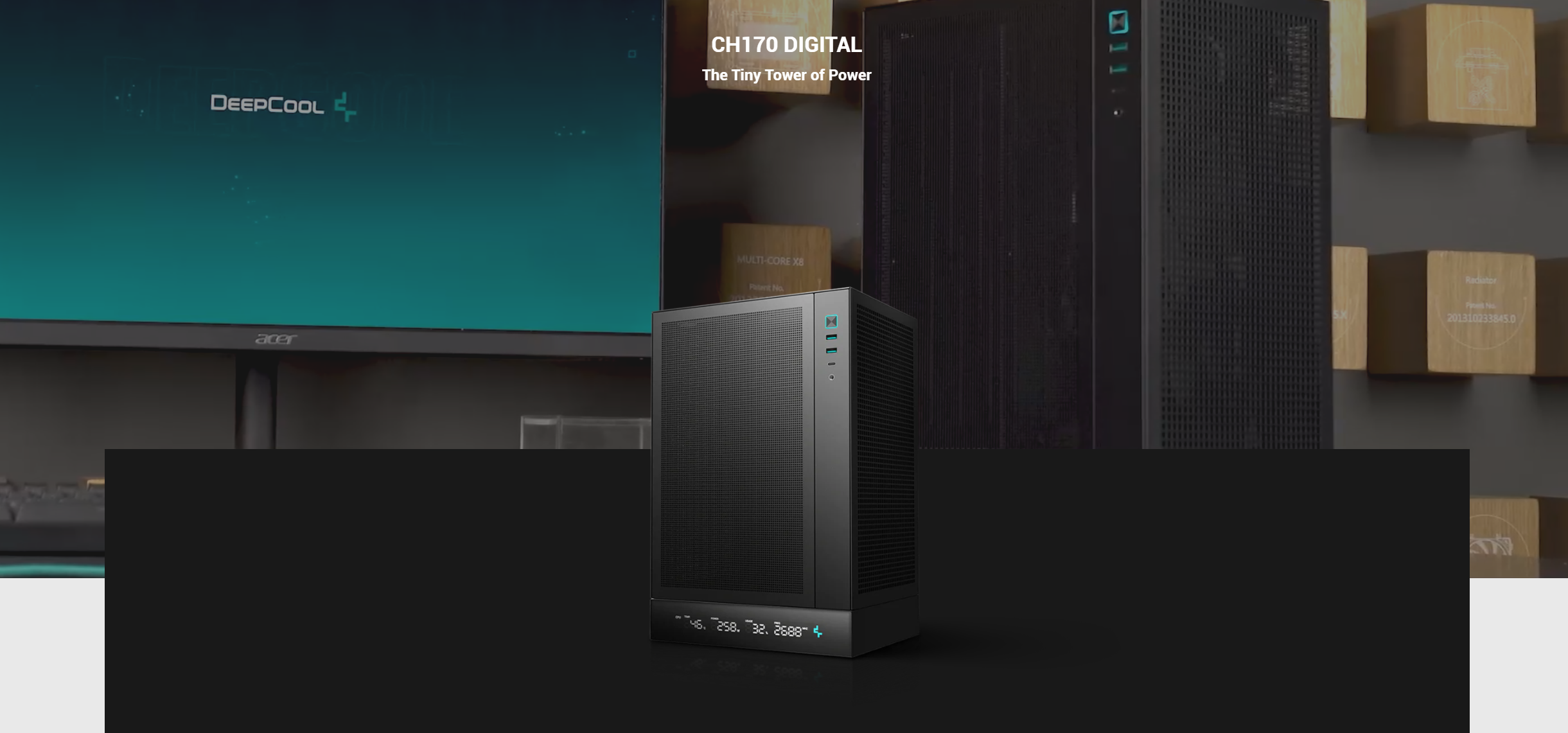 Vỏ Case DeepCool CH170 Digital WH