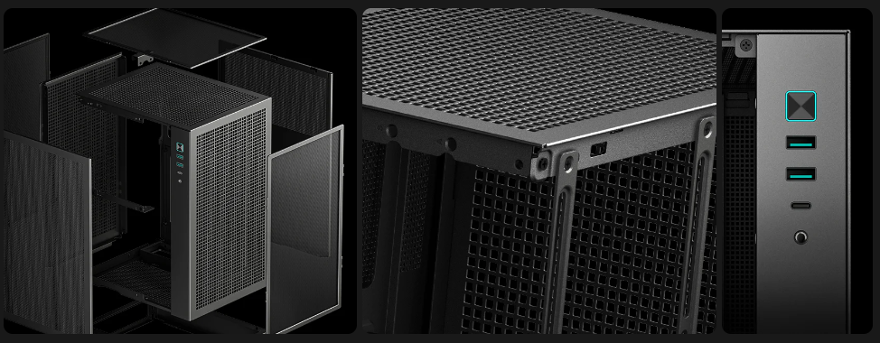 Vỏ Case DeepCool CH170 Digital WH