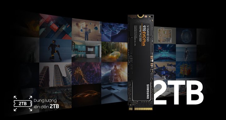 Ổ cứng SSD Samsung 970 EVO Plus 250GB V-NAND PCIe Gen 3.0 x 4, NVMe 1.3 MZ-V7E250BW