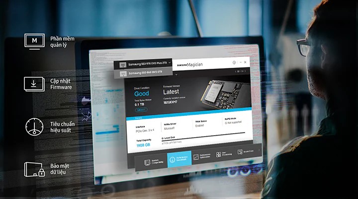 Ổ cứng SSD Samsung 970 EVO Plus 500GB V-NAND PCIe Gen 3.0 x 4, NVMe 1.3 (MZ-V7S500BW)